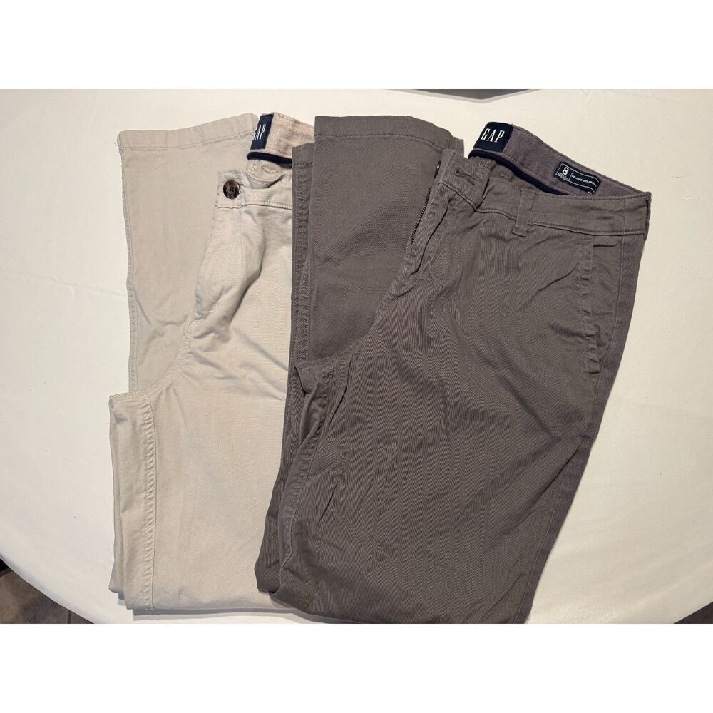 Bundle of 2 GAP Relaxed Girlfriend Chino Pants Size 8